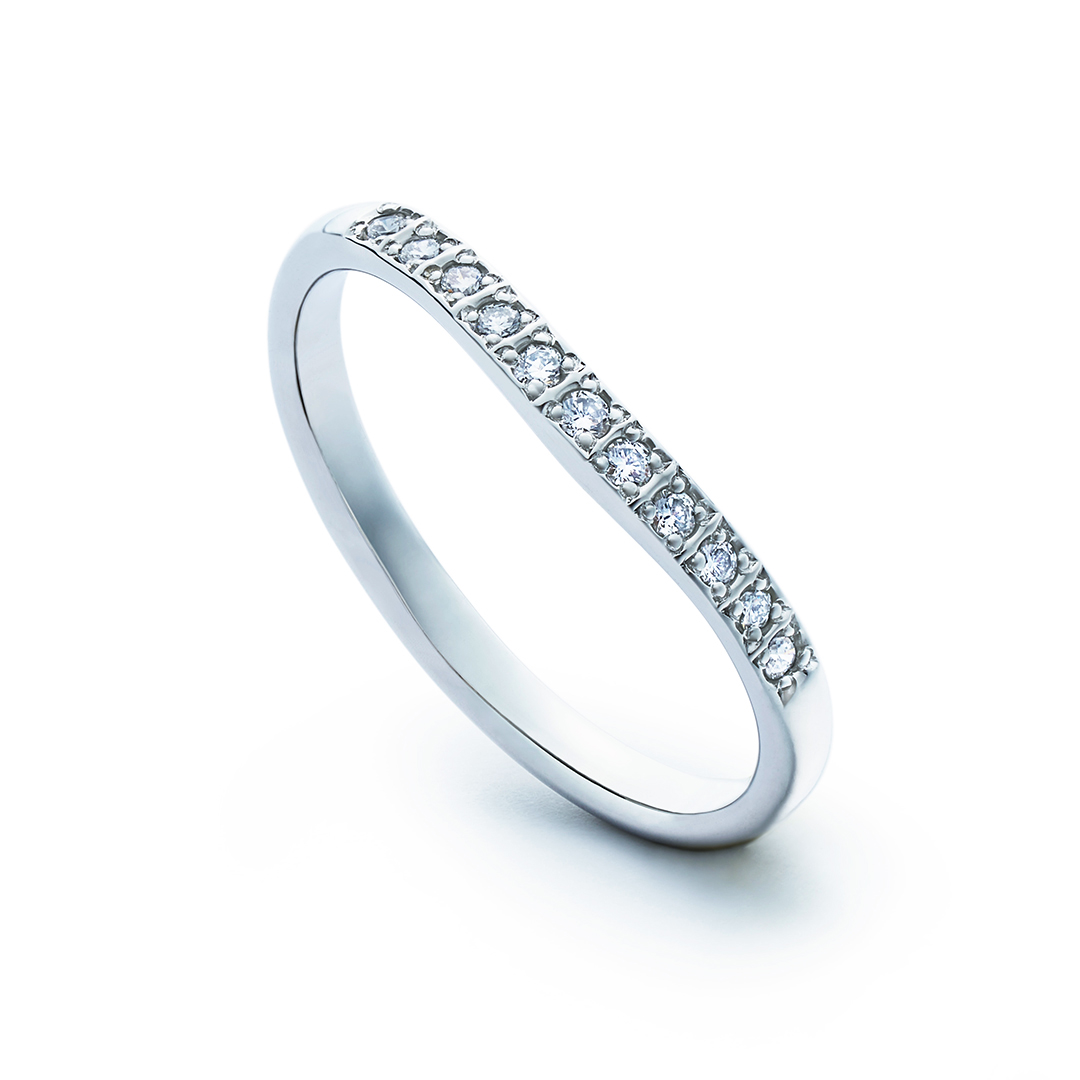 ウェディング バンド リング2点セット ティファニー フォーエバー ウェディング バンド リング